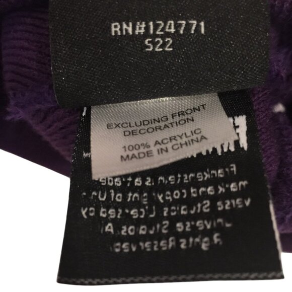 Universal Studios IT'S A MONSTER FRANKENSTEIN Purple Pom Pom Beanie OSFM - Picture 5 of 5